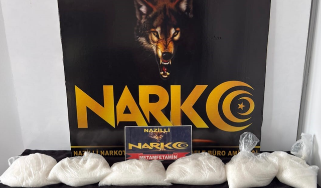 Nazilli'de 9 kilo 428 gram uyuşturucu ele geçirildi