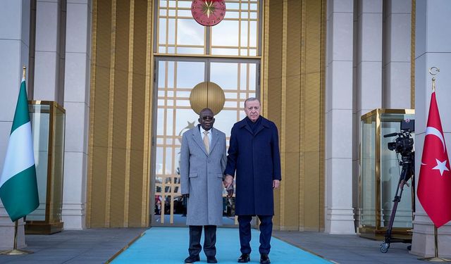 Nijerya Cumhurbaşkanı Tinubu Ankara'da: Erdoğan resmi törenle karşıladı