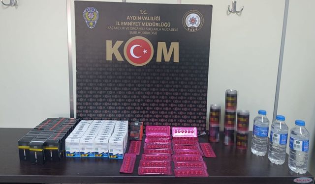 Yüzlerce makaron ve kaçak ürün ele geçirildi