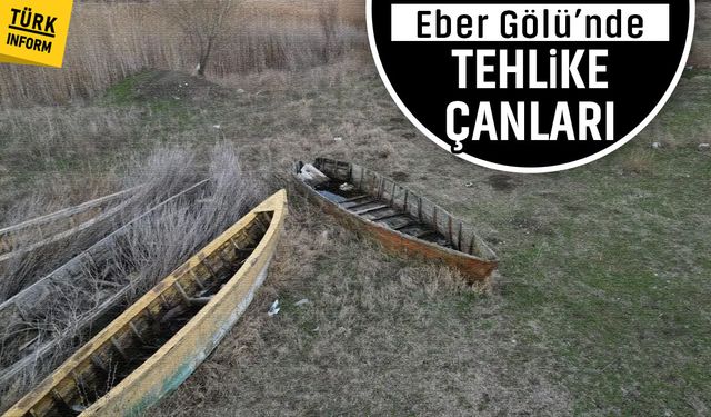 Eber Gölünde tehlike çanları çalıyor