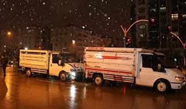 Erzurum'da zincirleme kaza