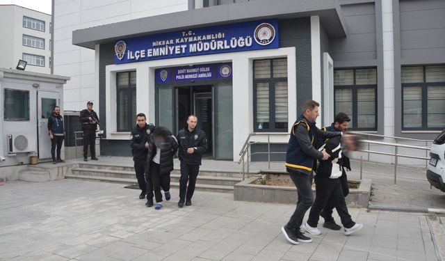 Tokat'ta evden hırsızlık yapan 2 şüpheli yakalandı!