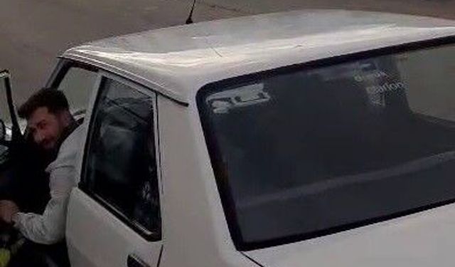 Ters yönde ilerleyen magandanın pişkinliği pes dedirtti!