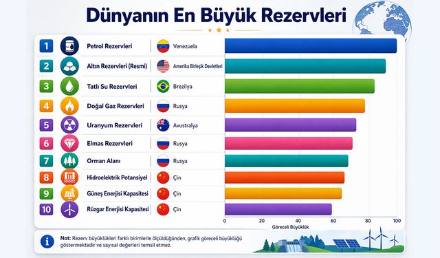 Doğal kaynak devleri belli oldu: İşte listenin zirvesi