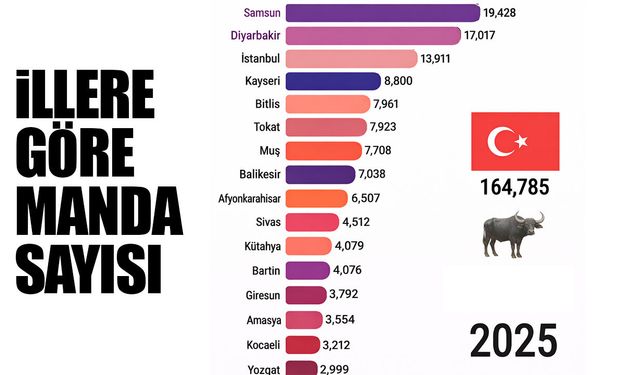 Manda haritası açıklandı: Zirvede şaşırtan il var