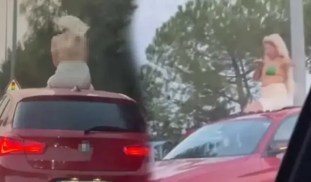 Çeşme’de tepki çeken görüntü: Sunroofta dans eden kadına ceza yağdı!