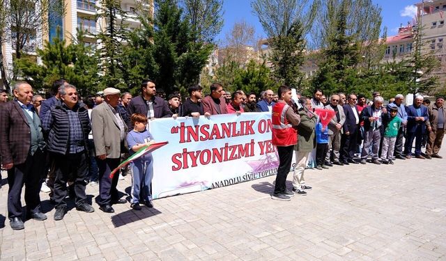 Van'dan Gazze'ye destek veren protesto