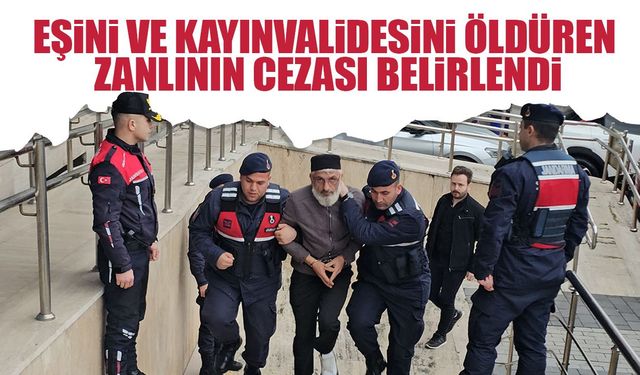 Zonguldak'ta eşini ve kayınvalidesini öldüren zanlının cezası belirlendi