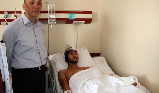 Korkunç kazada kopan bileği sekiz saatte dikildi