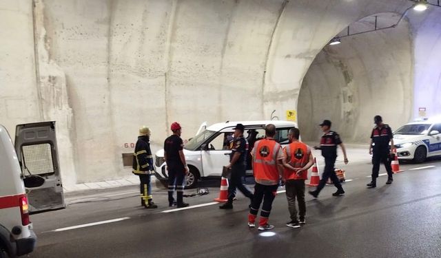 Assos Tüneli'nde örnek nitelikte trafik tatbikatı