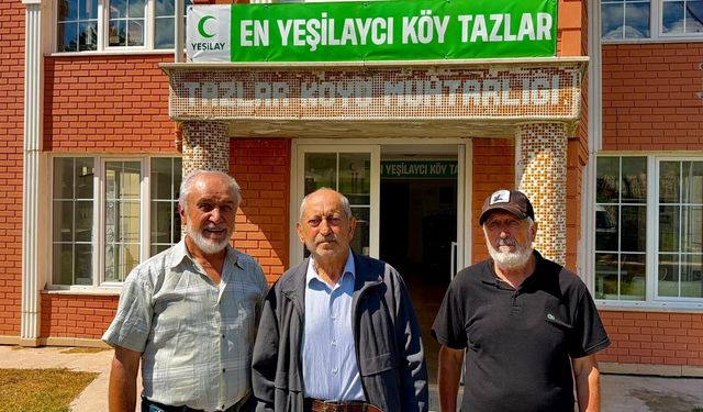 Bu köyde Yeşilay tarzı yaşam ilgi çekiyor