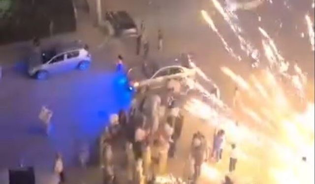 İzmir'de nişan eğlencesi kabusa döndü! Havai fişek davetlilerin arasına daldı