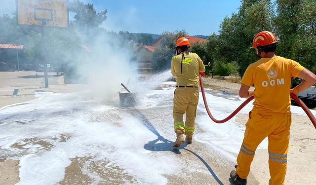 Muğla'da teorik ve pratik orman yangınları tatbikatı
