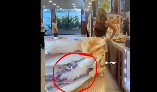 Ümraniye'de siparişin içinden kurtlar çıktı, genç kadın restoranı birbirine kattı!
