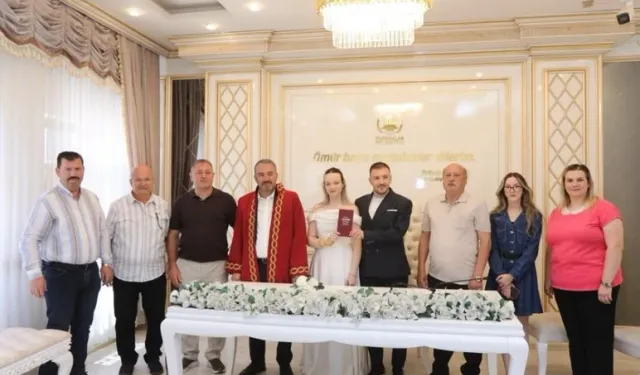 Ertuğrul Çetin'den unutulmaz tarihte evlenen çiftlere anlamlı jest