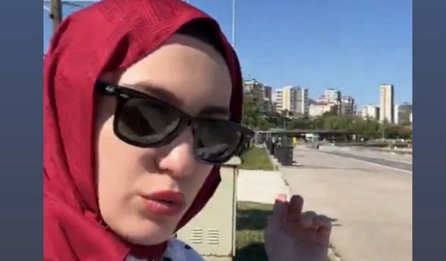 Genç kadın, boş alanda yanına oturan erkeklere tepki gösterdi!
