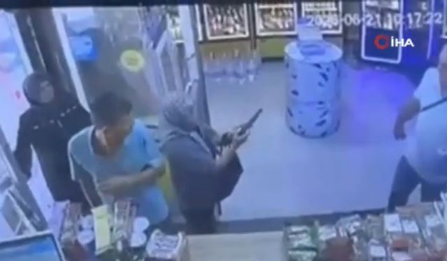 Kocasını vurmak isterken silah tutukluk yaptı: O anlar kamerada