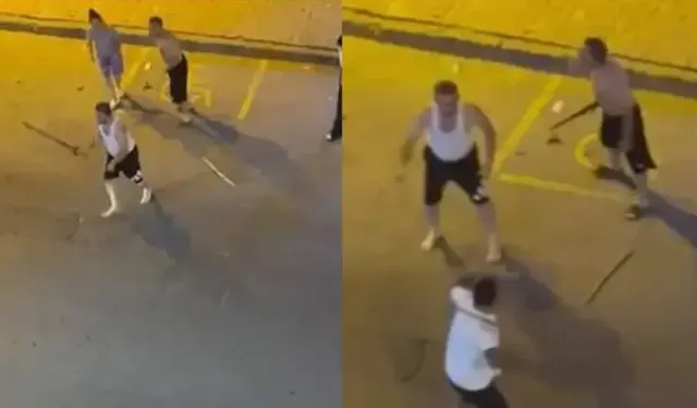 Mahalle kavgasında kılıçlar çekildi! Ortalık savaş alanına döndü