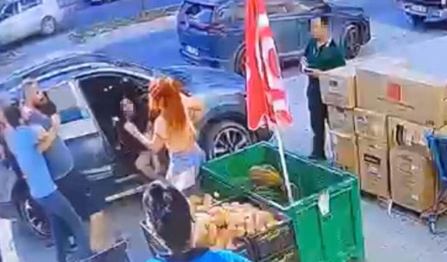 Sokak ortasında sevgilisini darbedip, onu kurtaran kadına da saldırdı!