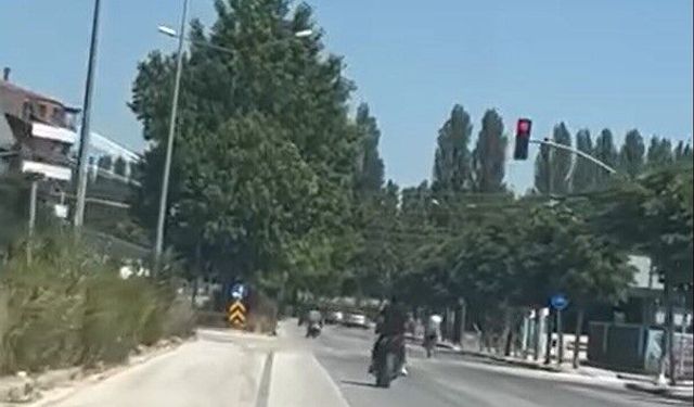 Eskişehir'de duyarsız sürücünün görüntüleri