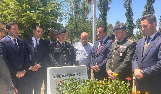 15 Temmuz Gölbaşı şehidi Halil Hamuryen kabri başında dualarla anıldı