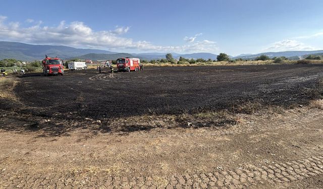 Hurdadan demir almak isterken tarlayı yaktılar: 10 dönüm küle döndü