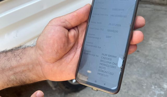 Hayatında gitmediği Siirt'ten ceza yedi! Hayatının şokunu yaşadı