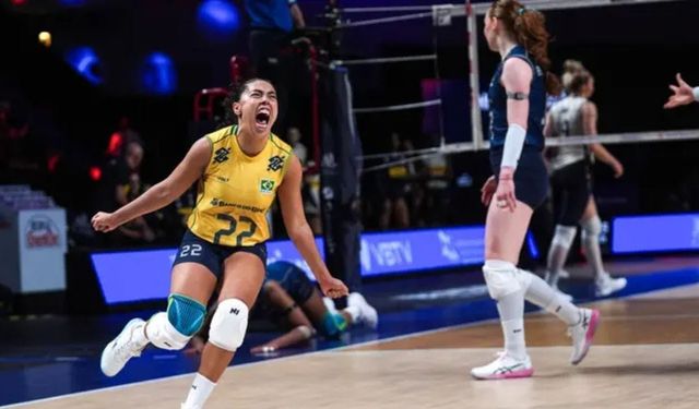 Brezilya, İtalya'yı 3-2 mağlup ederek VNL'de finale yükseldi