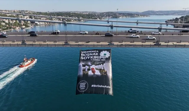 İstanbul Boğaz'ında unutturulmayan soykırım: Srebrenitsa için dev farkındalık