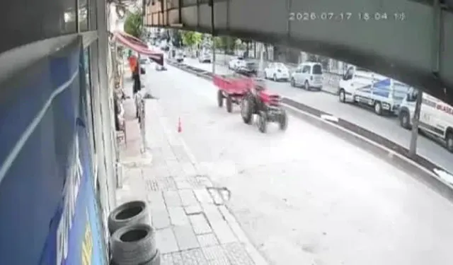 Haymana'da faciadan dönüldü! Seyir halindeki traktörün römorku koptu, sürücüler ölümle burun buruna geldi