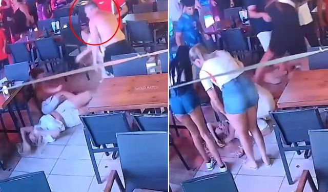 Eşine çocuklarına saldıran İngiliz turistin olay öncesi görüntüleri ortaya çıktı