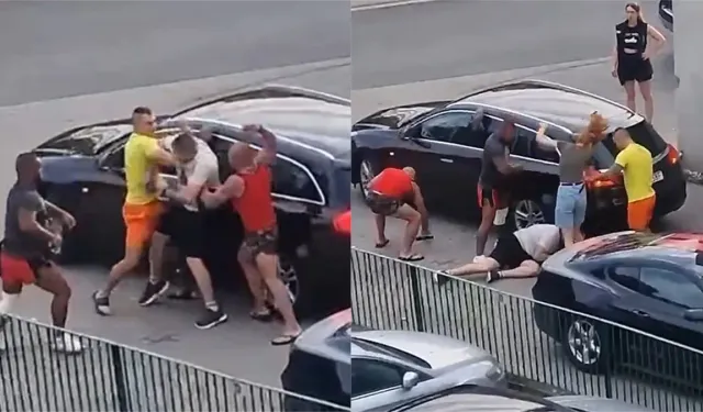 Ukraynalı çifte acımasız saldırı! Sokak ortasında öldüresiye dövdüler