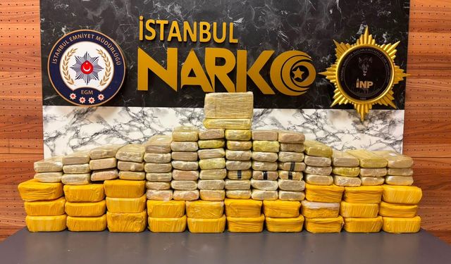 İstanbul'da zehir operasyonu! 63 kiloya yakın uyuşturucu ele geçirildi