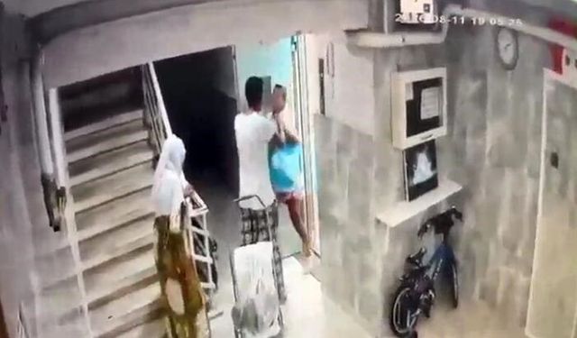 Cankurtaran genç kadın, öğretmen amcasının saldırısına uğradı! O anlar kamerada