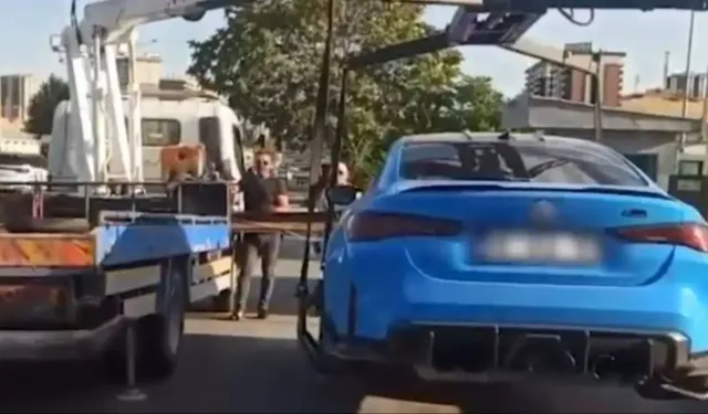 Ankara’da drift dehşeti! Plakasını kapattı, cezası pahalıya mal oldu