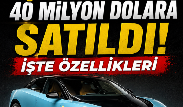 Ferrari Luce Açık Artırmada 40 Milyon Dolara Satıldı! İşte özellikleri