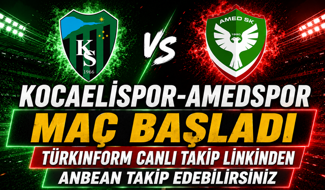 Kocaelispor-Amedspor MAÇI CANLI İZLE | Trendyol Süper Lig