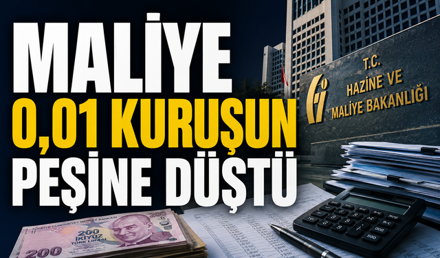 Maliye 0,01 kuruşun peşine düştü! Mükellefe resmi tebligat gönderildi