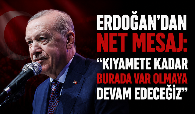 Cumhurbaşkanı Erdoğan Malazgirt'te seslendi: Kimseye boyun eğmeyiz, kıyamete kadar burada var olacağız!
