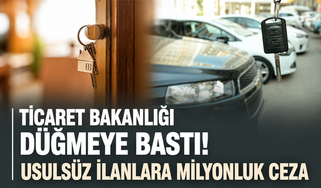 Ticaret Bakanlığı düğmeye bastı! Usulsüz ilanlara milyonluk ceza