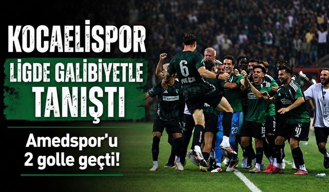 Kocaelispor - Amedspor: 2-0 | MAÇ SONUCU | Kocaelispor, Amedspor'u 2 golle geçti! Ligde galibiyetle tanıştı