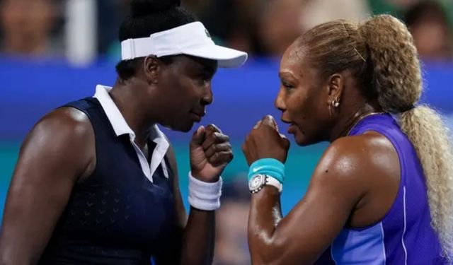 Serena ve Venus Williams kardeşler Cincinnati'de podyumda