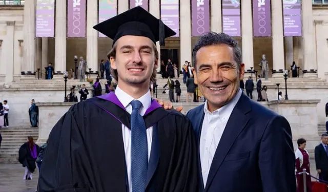 Ferhat Göçer'in minik oğlu büyüdü babasını gururlandırdı: Can Göçer UCL'den dereceyle mezun oldu!