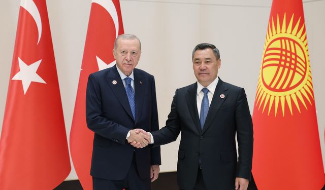 Erdoğan ile Caparov’dan Bişkek’te kritik görüşme!