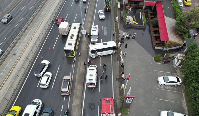 Avcılar’da servis kazası: 9 kişi yaralandı