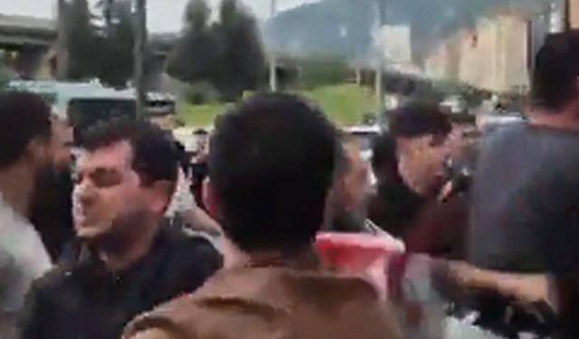 Boykot için İsrail markası önünde kavga çıktı!