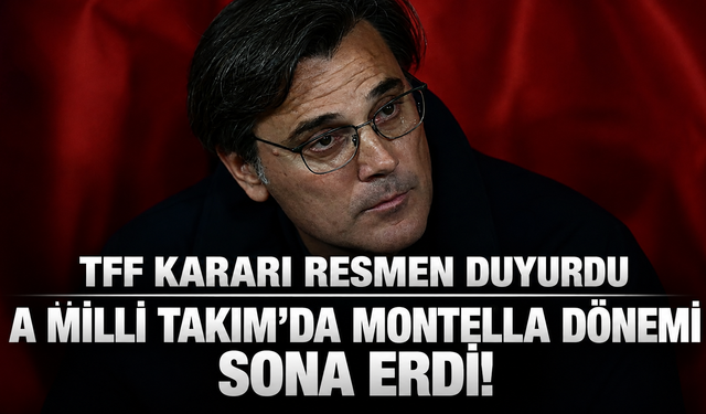 TFF resmen duyurdu: Milli Takım'da Montella'nın görevine son verildi!