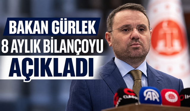 Bakan Gürlek açıkladı: 8 ayda düzenlenen operasyonlarda ⁠32 bin 882 şüpheli tutuklandı