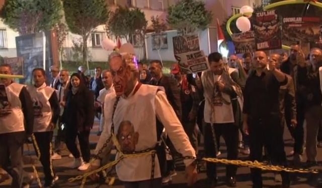Ankara'da Filistin için yürüdüler: "Geri adım atmayacağız"