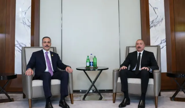 Hakan Fidan, CICA Zirvesi kapsamında Aliyev tarafından kabul edildi